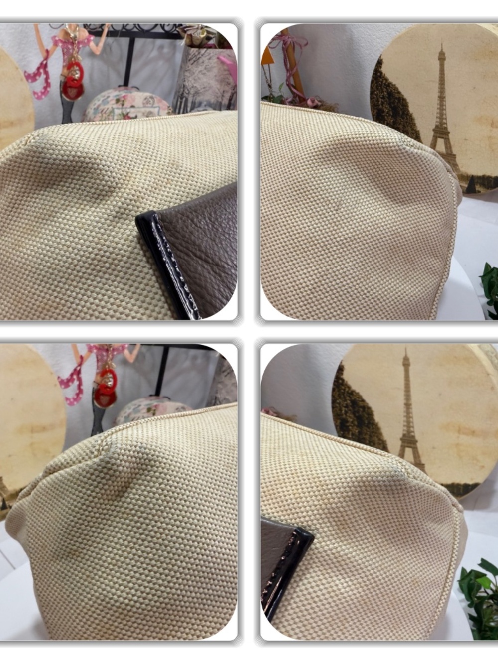 FURLA CREAM/BROWN/BLACK SMALL TOTE! - Picture 10 of 17
